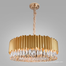 Wholesale Contemporary Large Modern Living Room Decorative Luxury led K9 Gold Crystal Chandelier Lighting
